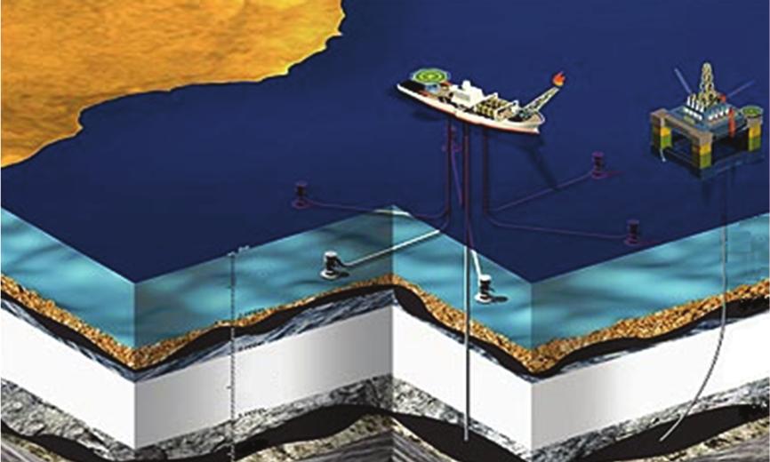 3 Ocean Layer of salt Pre-salt Figure 1: Pipeline in deep water. Presalt in Brazil.