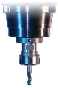 The tool should fill at least 80% of the collet bore but do not allow any of the flute run out to enter the collet.