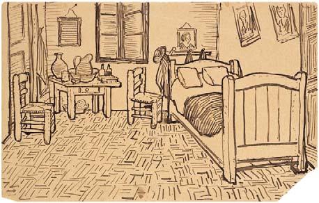 Vincent s Bedroom in Arles Pencil sketch Arles: October, 1888 Self-Portrait Oil on canvas, 65.0 x 54.0 cm.