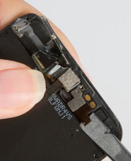underneath the extended black end of the  Slowly slide in and flex up on the cable to help relieve it from