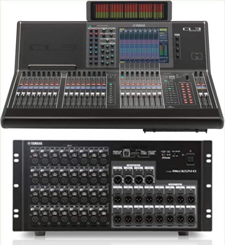 Equipment Selection - Mixing Console Yamaha CL3 o Support for 64 mono input channels and 8 o o o o o stereo 24 Mix Buses and 8 Matrix buses 3 Expansion slots (used for Cobranet for speakers) + Dante