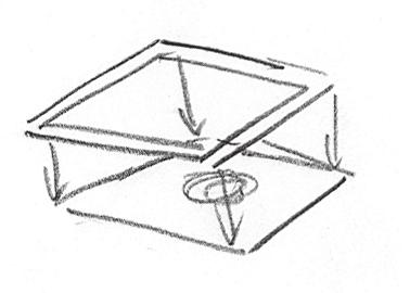 Glue to the top of the instrument housing box (fig. 13).