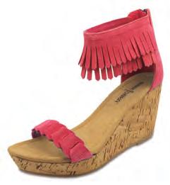 MELROSE THIS WARM-WEATHER STAPLE COMBINES FASHION WITH COMFORT, FEATURING 3¼ JUTE AND CORK WRAPPED WEDGES ON A 1 PLATFORM.