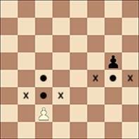 d. A pawn occupying a square on the same rank as and on an adjacent file to an opponent s pawn which has just advanced two squares in one move from its original square may capture this opponent s