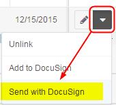 4 Usage 28 Usage Send a Document Send Multiple Documents Review Status of Sent Documents/Envelopes 4.1 Send a Document To send a document from SugarCRM, the document needs to be linked to a module (i.