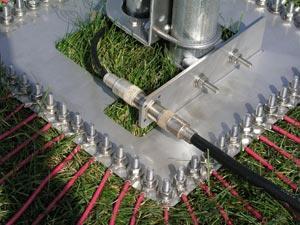 Radial wires may also be buried up to 6" depending on local ground type and landscaping requirements.