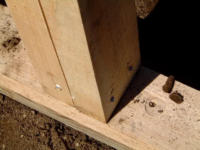 Use banding to attach the sill to the