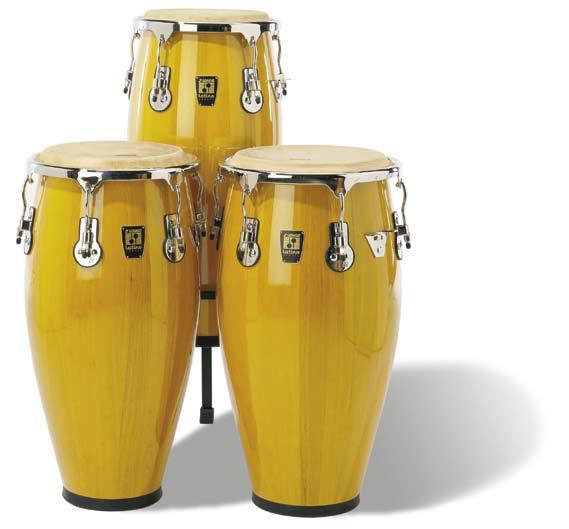 Select buffalo skins and special low mounted Soft Rims give high playing comfort and offer great sound