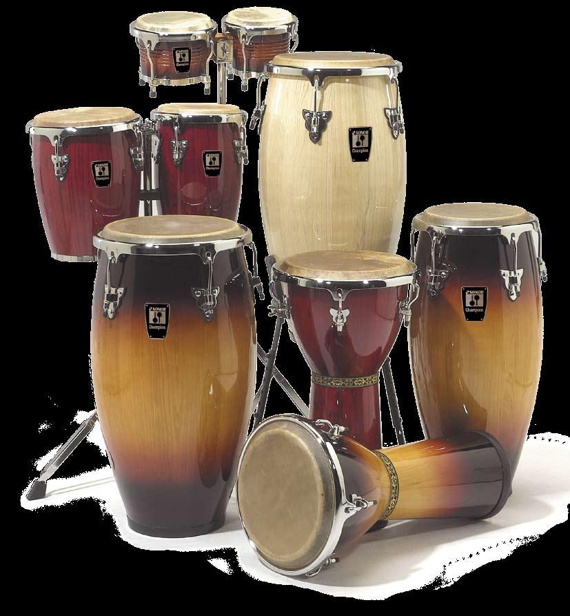 wood, buffalo skin, Soft Rim/chrome, floor ring/rubber, single stand CQ 11 11" Quinto (specifications see CR 10) CC 1175 11.