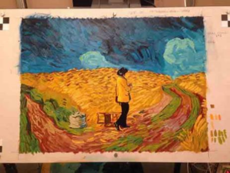 Painting Wheatfield with Crows You also explain the process on your blog http://www.denapaints.com for those who might be interested.