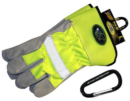 99 EACH 047-40013 Bellingham Hi-Vis Thermal Knit PVC Palm Glove Warm, Double Layer Insulated Knit Liner. Dry, Water Repellent PVC Palm Coating.