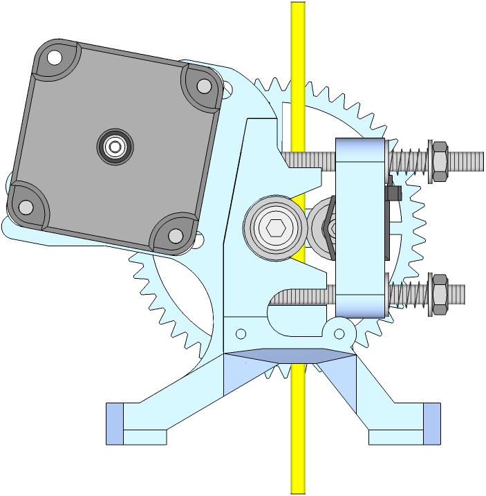 Verify that the teeth on the gears mesh smoothly together when