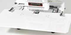 480 x 800 pixel (19 dots per mm 2 ) 800 x 1280 pixel (35 dots per mm 2 ) Simply press the automatic needle threading button to see the upper thread pass through the needle quickly and securely.