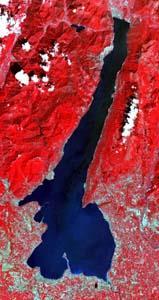 Example: Aster Band Image Lake Garda, Italy - June 29, 2000 Lake Garda lies in the