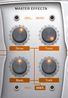 4.2.3 Reverb 3 Reverb Effect Controls A reverb effect is an artificial space simulator.