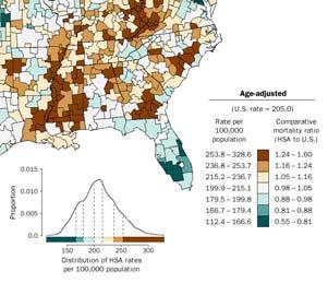 high frequency More = darker (or more saturated) Mapping Census 2000: The Geography of U.S.