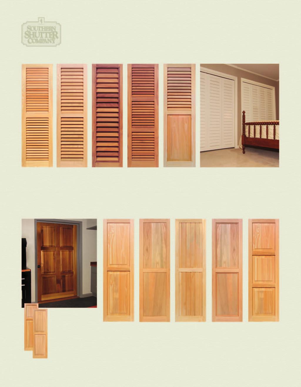 DESIGNLINE SHUTTERS Interior s Interior s with Variable Fixed s Fixed 1-7/8 Slats & Fixed 2-1/2 Slats & Fixed 3-1/2 Slats & Decorative Trim Fixed 3 Equal Section Rail Placement Fixed Over Combination