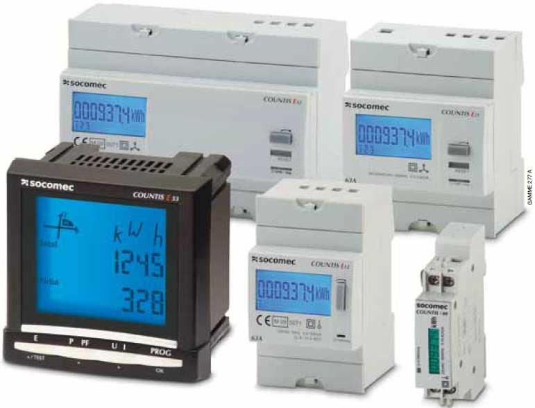 Sub-distribution panels Power management & Energy metering U,I, P, Q, S, PF Cost allocation