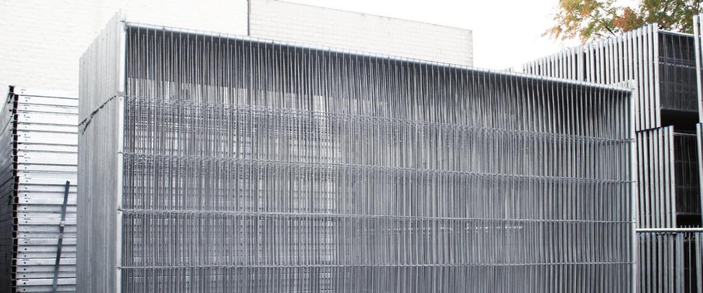 OUR PRODUCTS Mobile fencing panels (Temporary fences) Our Panels consist of galvanized steel tube frame filled with steel mesh. Available in: standard, low or reinforced version.