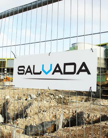 Available in the system: hoarding vehicle gates and pedestrian gates. Individual LOGO labels Salvada offers individual advertising labels with customer logo fixed on each panel.