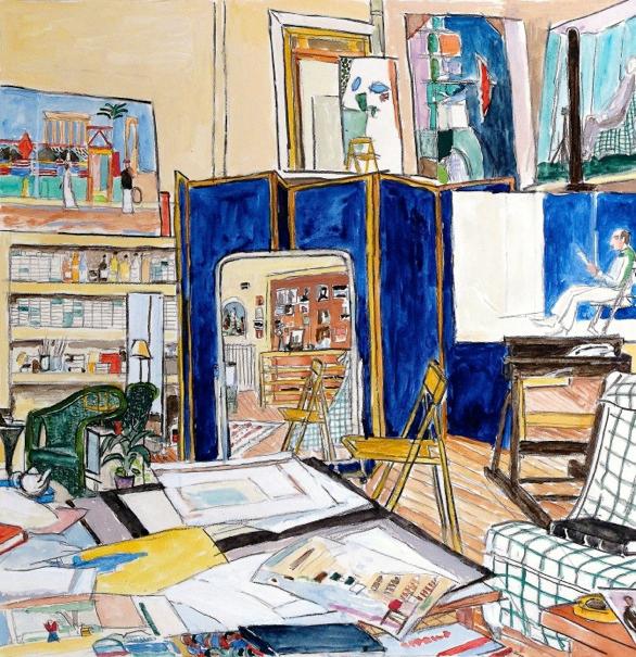 "David Hockney's Studio, London," 2016,