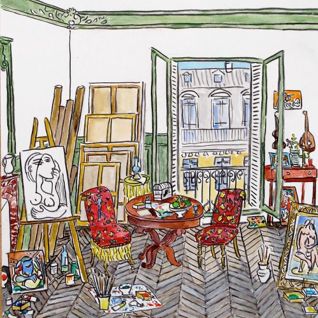 "Picasso's Studio, Rue de la Boétie," 2016,