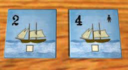 When a player acquires a contract, he commits himself to deliver these goods later by ship to the East India Company (= the common supply). In this way nice profits may be generated.