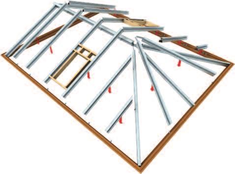 3d Temporary fix remaining rafters including any