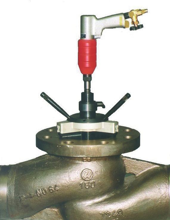 KVS Portable grinding machine for repairing valves with tapered seats: Globe valves Control