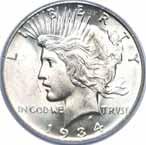 Crisp white luster and a sharp strike.......... #225517 $439.00 1934-D. PCGS. MS-66. A beautiful example of this better date with a rich brilliant silver patina and a very sharp strike.