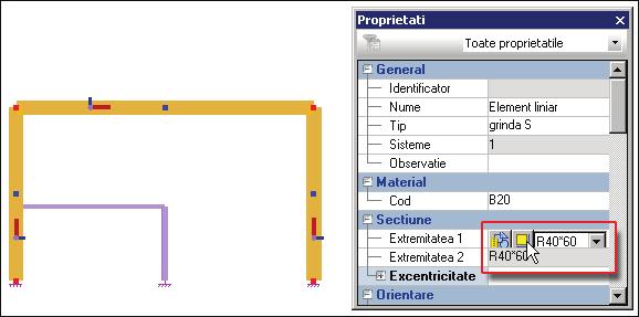 elementelor Puteţi defini atributele fiecărui tip de element la nivelul ferestrei de proprietăţi (nume, ID, diferiţi parametri).