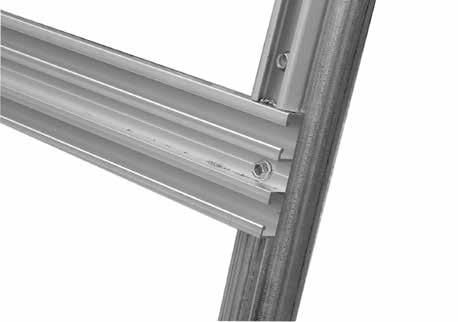 Double Poly Latch Channel (#104211): Sides Aluminum Single U-Channel (#102197): End Rafters Tek screws (#FA4482B) 1. Measure the desired height (48" maximum) to identify the top of the roll-up sides.