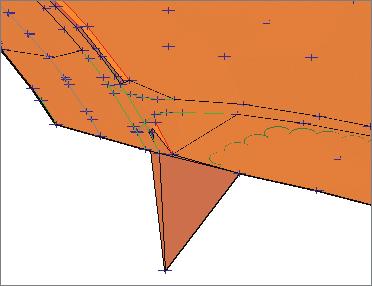 76 Chapter 4 Modeling the Existing Terrain Using Surfaces Figure 4.14 surface point 3D view of incorrect 7. Press Enter to exit the Modify Point command.