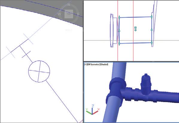 288 Chapter 15 Designing Pressure Pipe Networks A valve symbol should appear in the profile view. 14.
