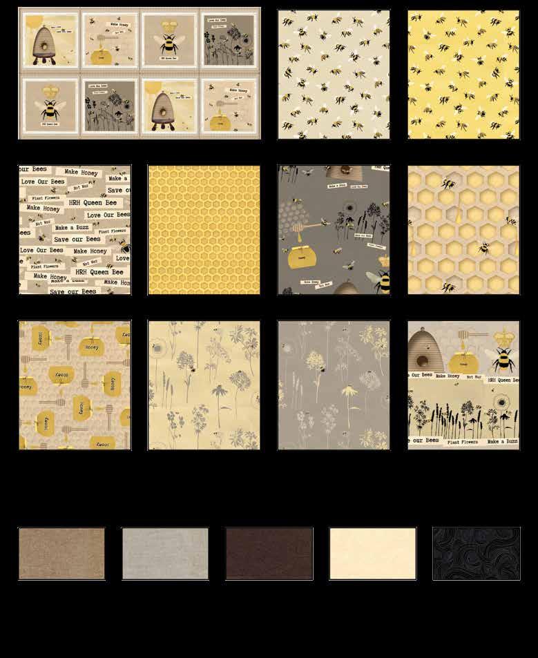 STUIO e PROJECTS Page 2 of 9 Fabrics in the Collection locks - Multi 3950P-44 ee Allover - Cream 3951-40 ee Allover - Yellow 3951-44 Words - eige 3952-44 Honeycomb - Yellow 3953-44 Tossed ee Motifs -