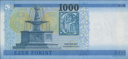 When tilted the central raven motif of the front side of the banknote changes from purple to green.