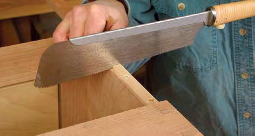 9) to span the pins because they protrude somewhat. To make the glue-up less nerve-wracking, break down the process into steps. Assemble the front, the two sides, and the inner bottom as a unit first.