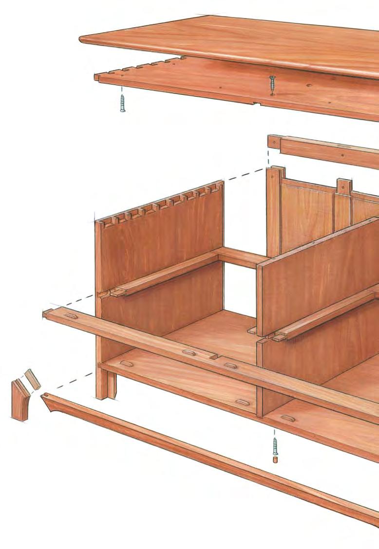 Built to Last Half-blind dovetails, sliding dovetails, and dadoes ensure decades of flawless function.