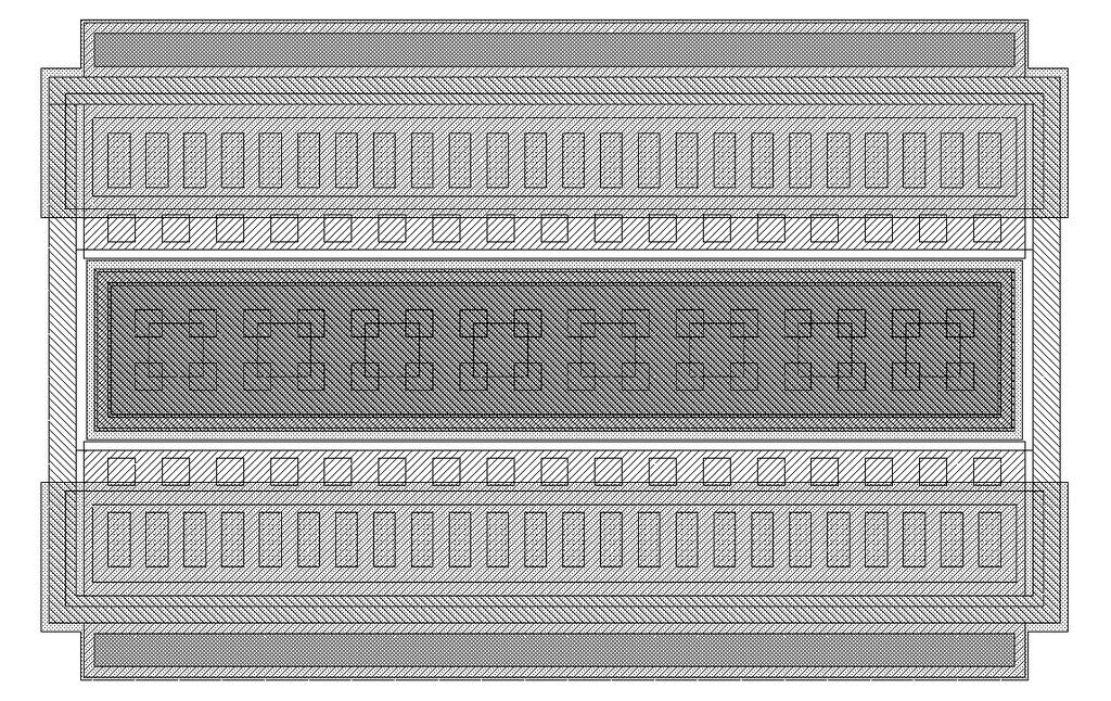 Figure 2: Comparison Of Measured Performance Parameters PAE [%] 74 73 72 71 70 69 68 Strip emitter PAE Spot emitter Psat 21,2 21,0,8,6,4,2,0 19,8 Psat [dbm] Figure 3: Layout Of The