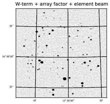 Tests on simulated data Wterm + full beam Mueller matrix 100