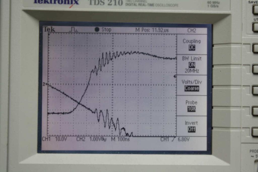 What qualifies as satisfactory for a Vge waveform? Well, there should be no overshoot greater than say 30Vpk.