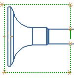 Use the Curve Type Copy option to create a broken view 1. In the Drawing toolbar, click Broken View. 2. Select an existing view with a curve in it. 3. From the Curve Type list, select Copy. 4.