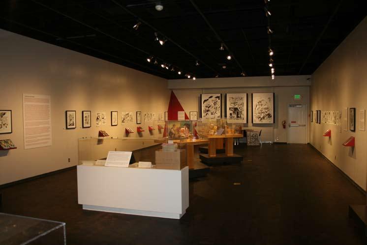 Exhibition view, including