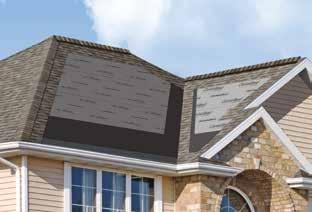 TRADITIONAL SHINGLES HIP AND RIDGE ACCESSORIES Black Burnt Sienna Colonial Slate Cumberland Shangle Ridge Accessory Hip and ridge capping Two full layers 12" width allows application over standard