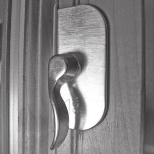 The lock cams must engage the keepers in the meeting rail. 2. Unit is unlocked when top sash lock lever is rotated to point fully down and the bottom sash lock lever is rotated to point fully up.