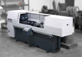 com Precision Turning Center Conquest H51 Super-Precision turning center features a quick-change collet-ready 20-hp (15-kW), 5000-rpm, A2-6" main spindle with 2" (51-mm) bar capacity.