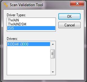Starting the SVT Diagnostics/Scan Validation Tool 1. Select Start>Programs>Kodak>Document Imaging>SVT Diagnostics. 2.