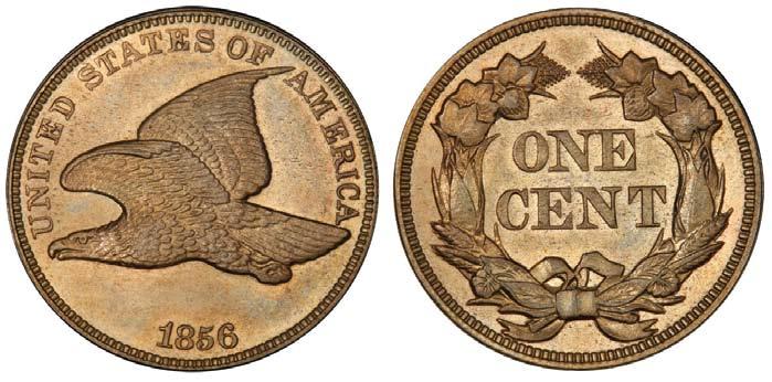 6) 1856 S-3 MS65 The 1856 S-3 is the second most common die marriage of the series, but certainly the most important.