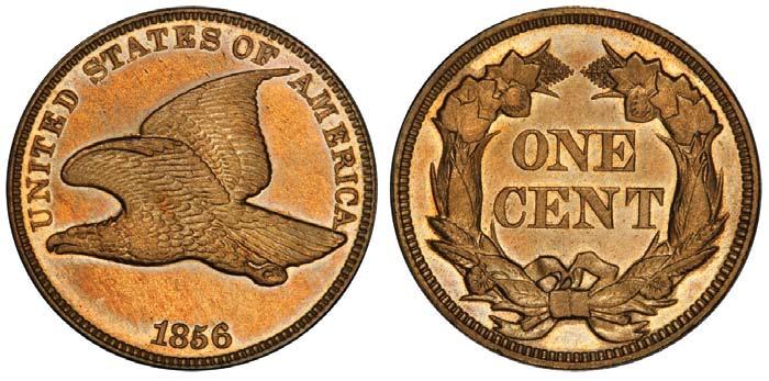Tim Larson and is one of the finest known 1856 in a MS slab. 7) 1856 S-3 PR66 This coin is included for its sheer beauty.