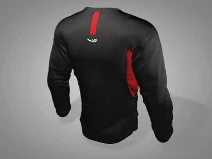 shaped shoulder for improved fit Soft handle / high performance fabric.